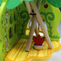 Crianças DIY árvore de madeira Toy Doll House com mobiliário